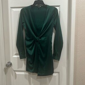 Fashion nova green satin dress